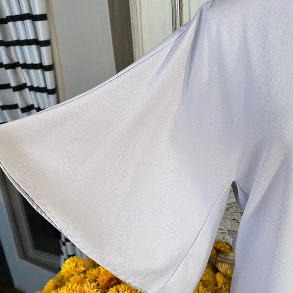 G2000 Periwinkle Blue  Women's Career Top with Bell Sleeves - Picture 7 of 10